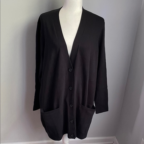 Duluth Trading Co Women's Black Shiftless Cardigan Sweater Size 2X - Picture 1 of 8